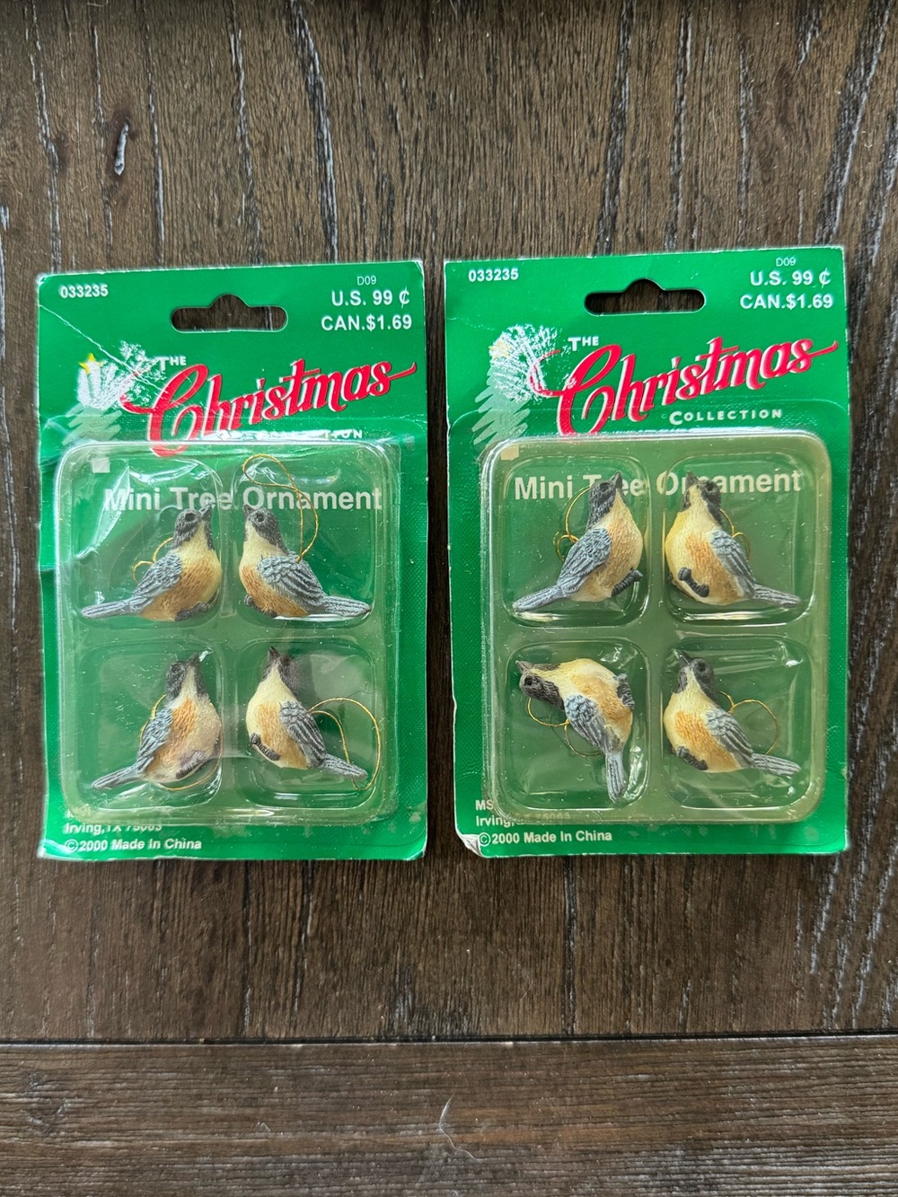 Mini Tree Bird Ornaments